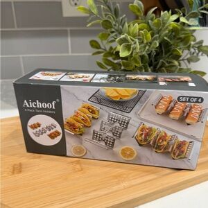 Stainless Steel Taco Holders Set of 4
